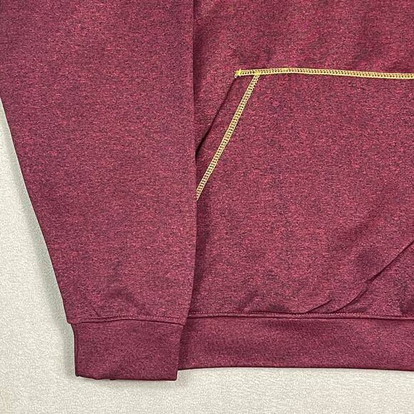 USC Pullover Mens 4XLT Red 1/4 Zip Mock Neck Pockets USC Trojans University Logo - Picture 7 of 12